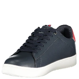 Blue Polyurethane Men's Sneaker