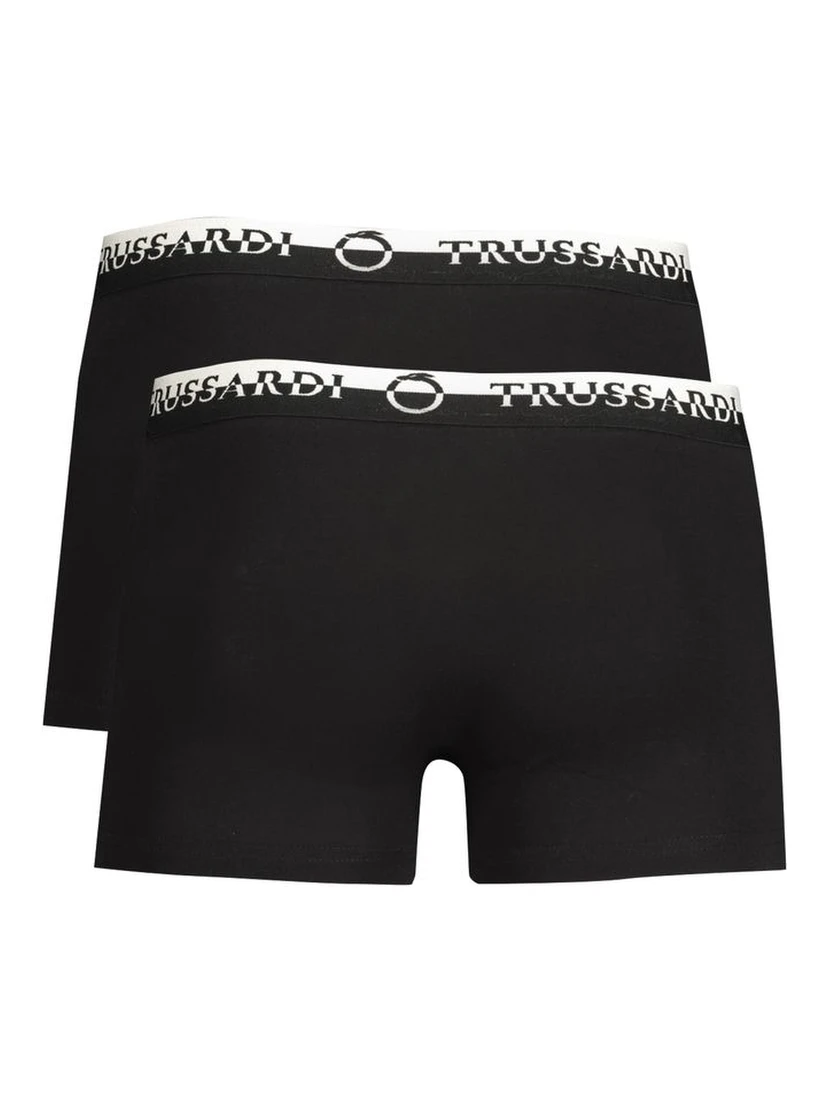 Black Cotton Men's Boxer