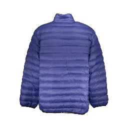 Blue Polyester Shell Jacket