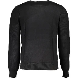Black Nylon Sweatshirt
