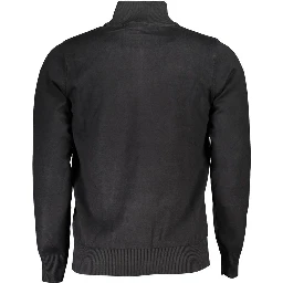 Black Nylon Sweatshirt