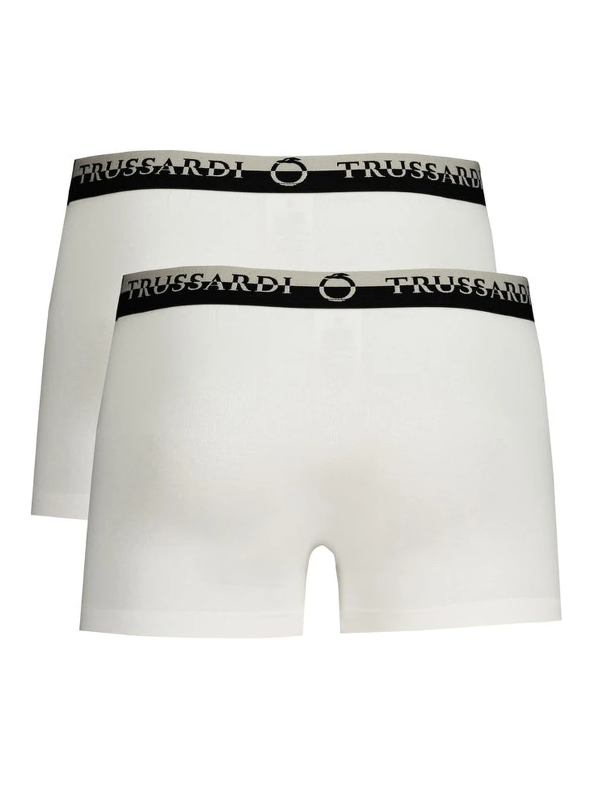 White Cotton Men's Boxer Brief
