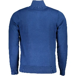 Blue Nylon Sweatshirt