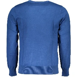 Blue Nylon Sweatshirt