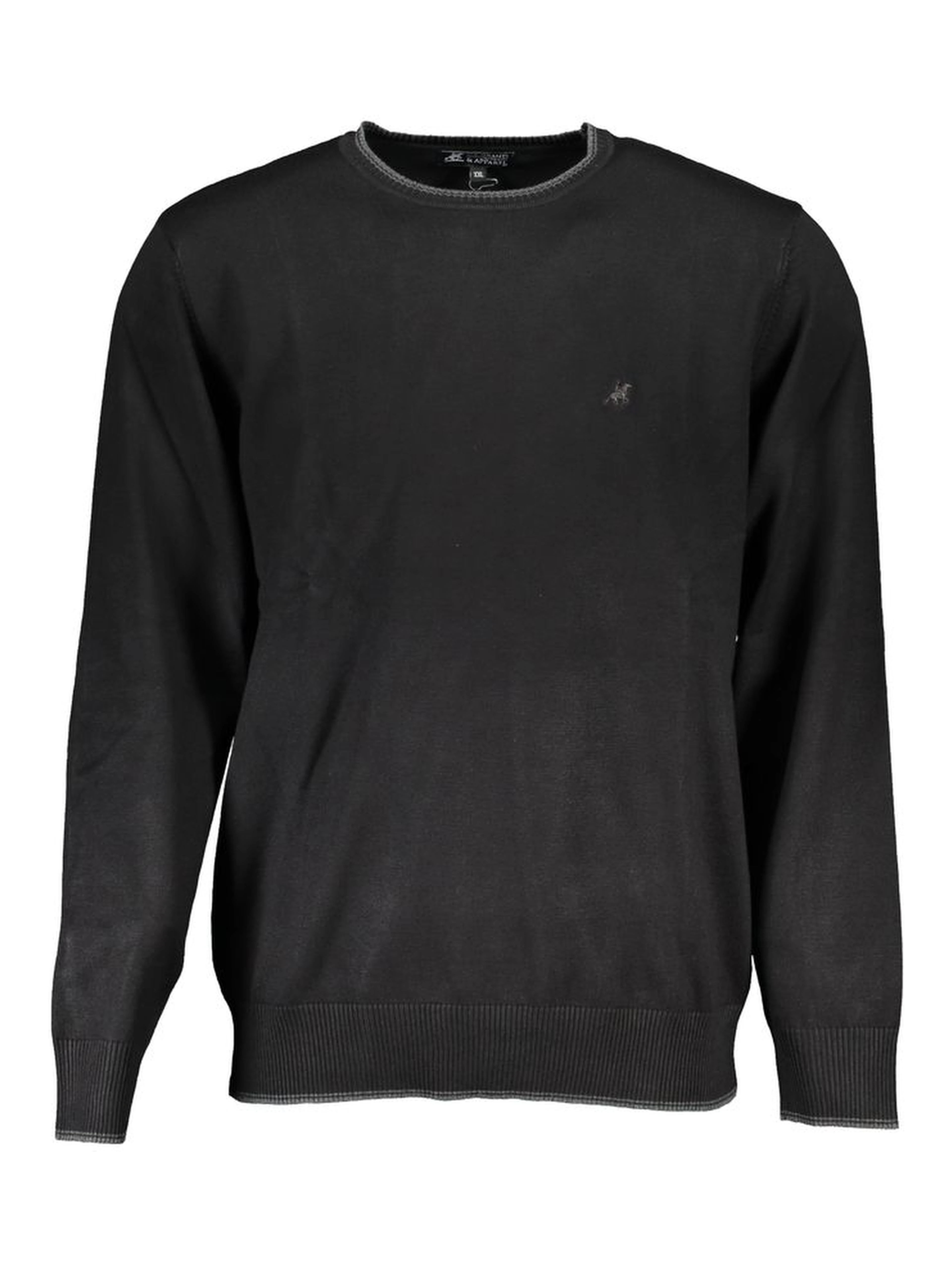 Black Nylon Sweatshirt