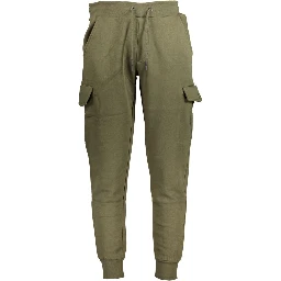 Green Cotton Athletic Pants