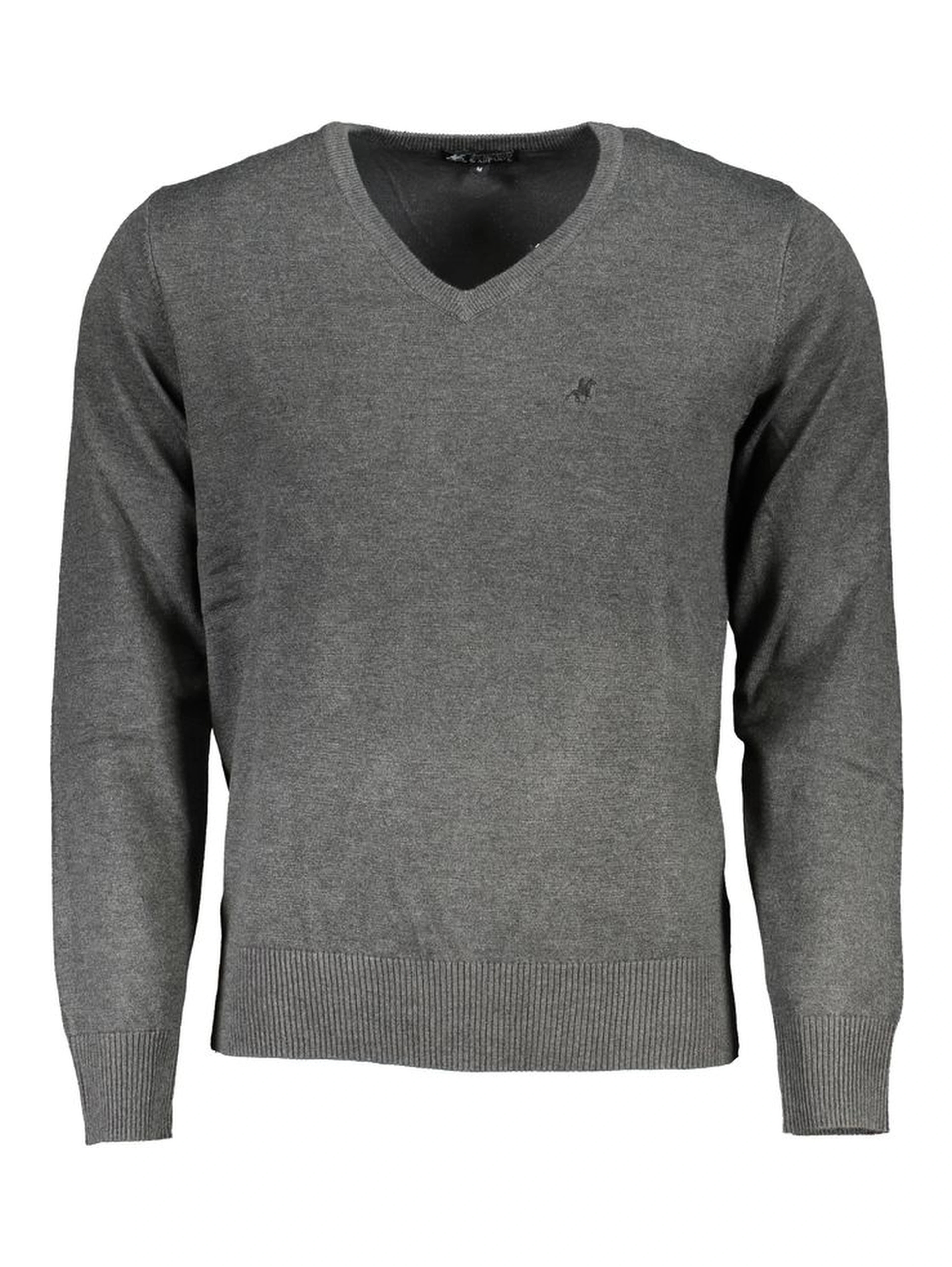 Gray Viscosa Mens Sweater