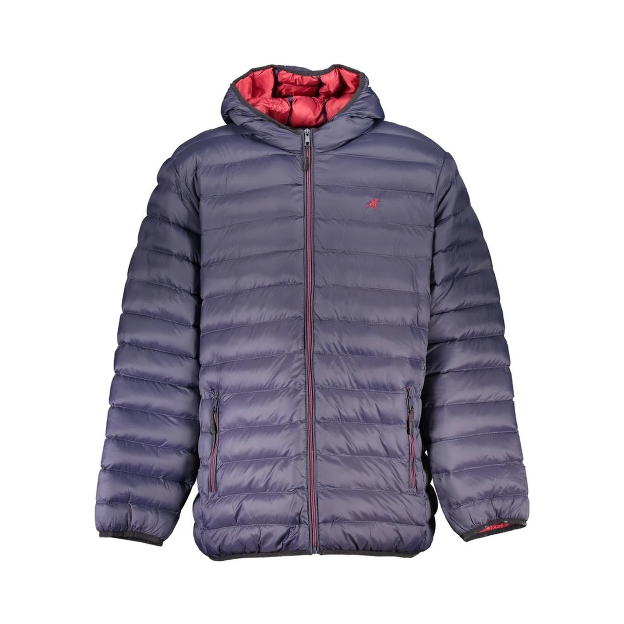 Blue Polyester Shell Jacket