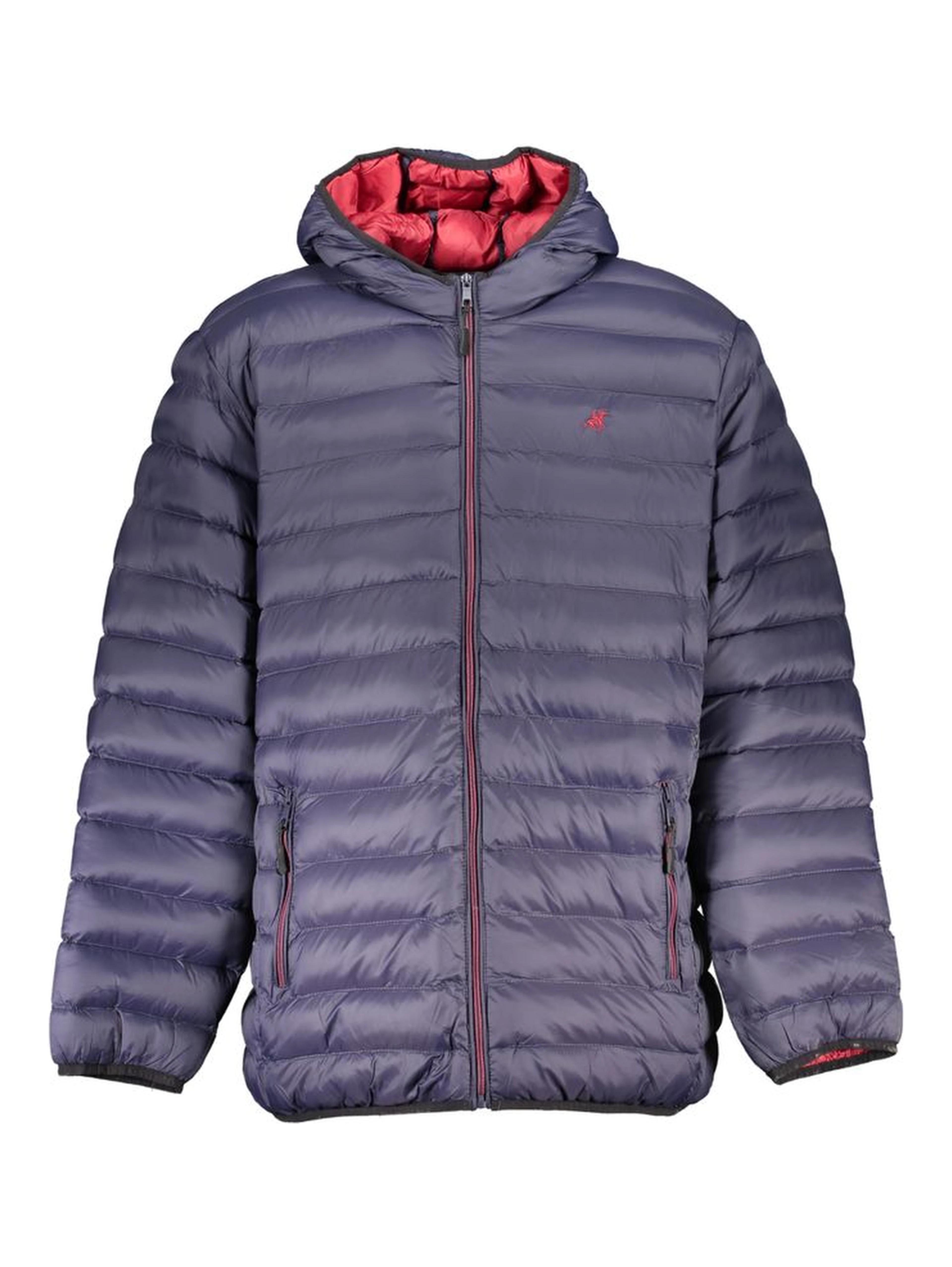 Blue Polyester Shell Jacket