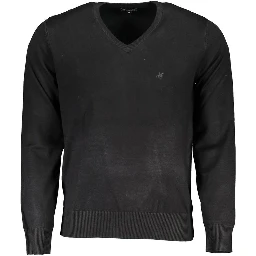 Nero Viscosa Uomo Maglia