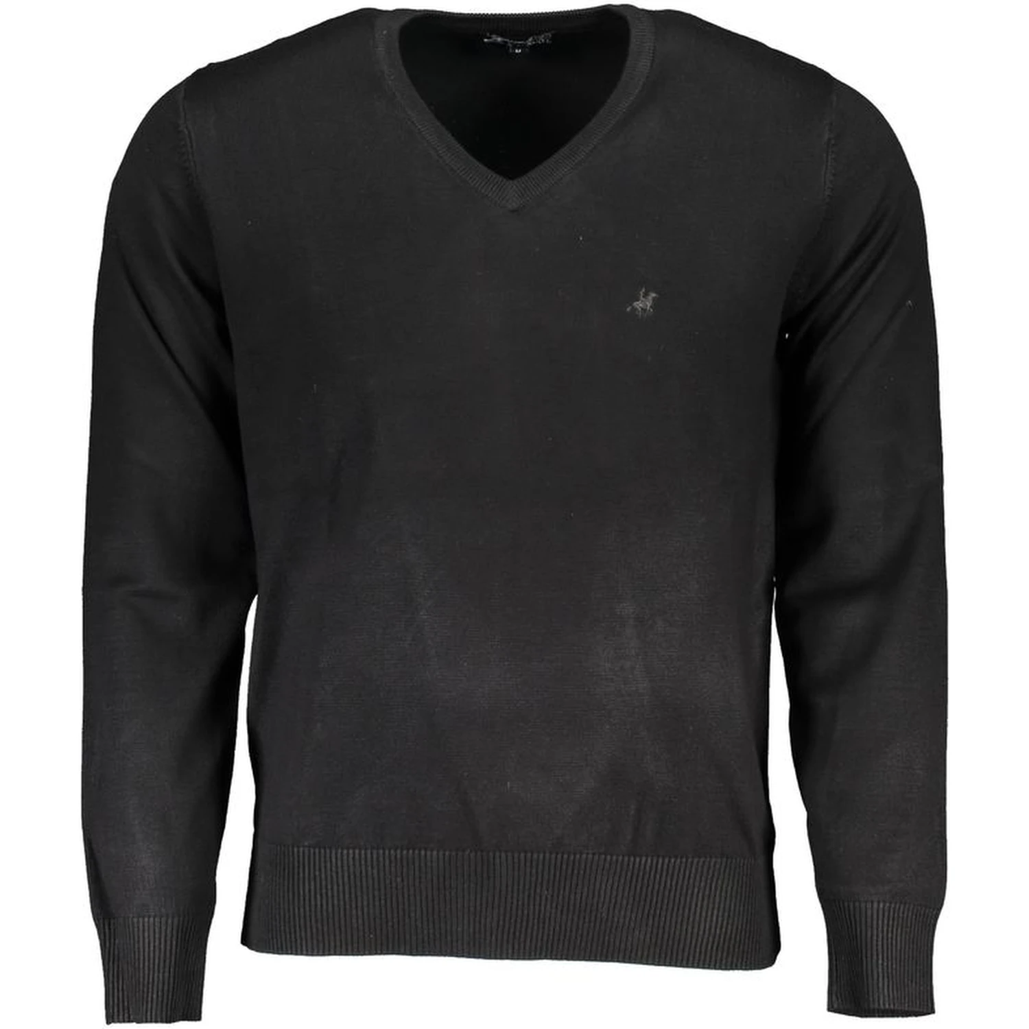 Nero Viscosa Uomo Maglia