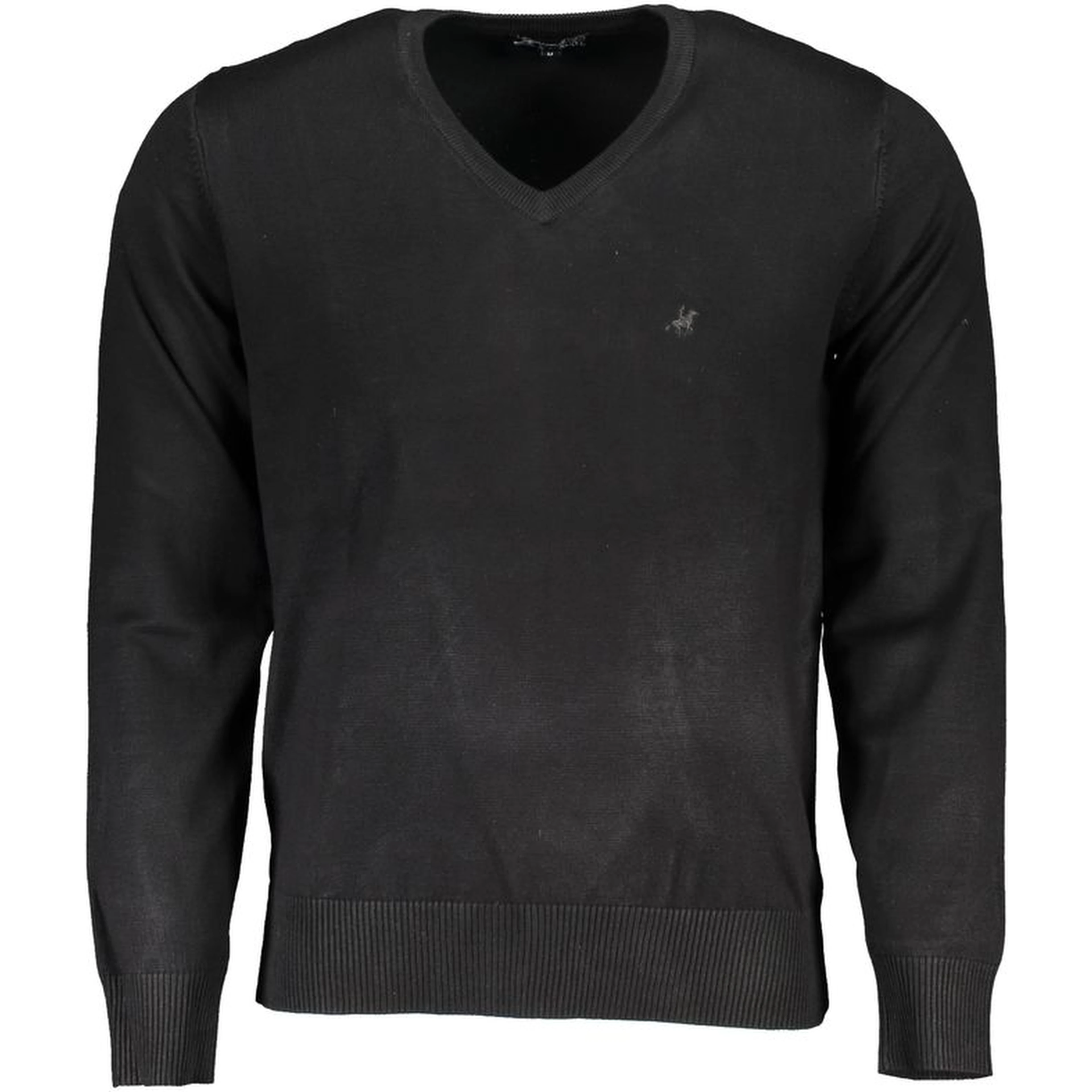 Nero Viscosa Uomo Maglia