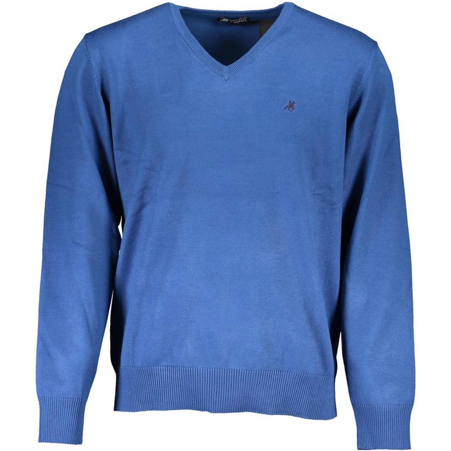 Blu Viscosa Uomo Maglia