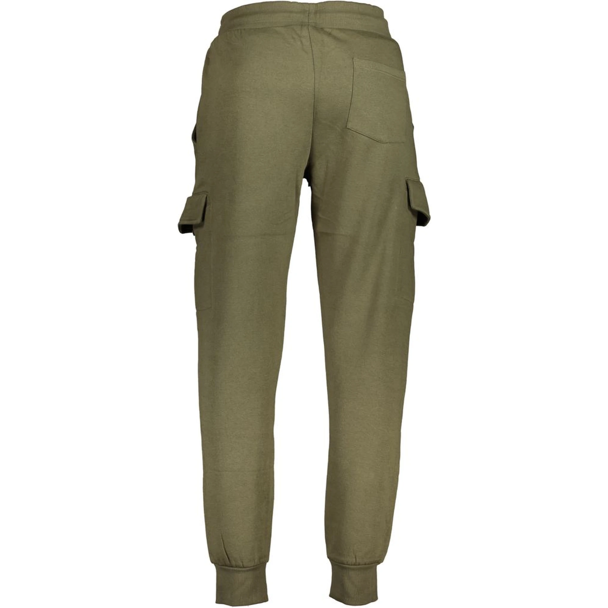 Green Cotton Athletic Pants