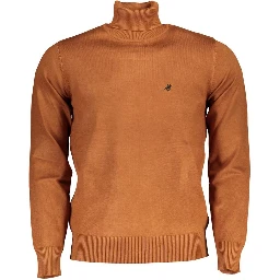Brown Nylon Turtleneck