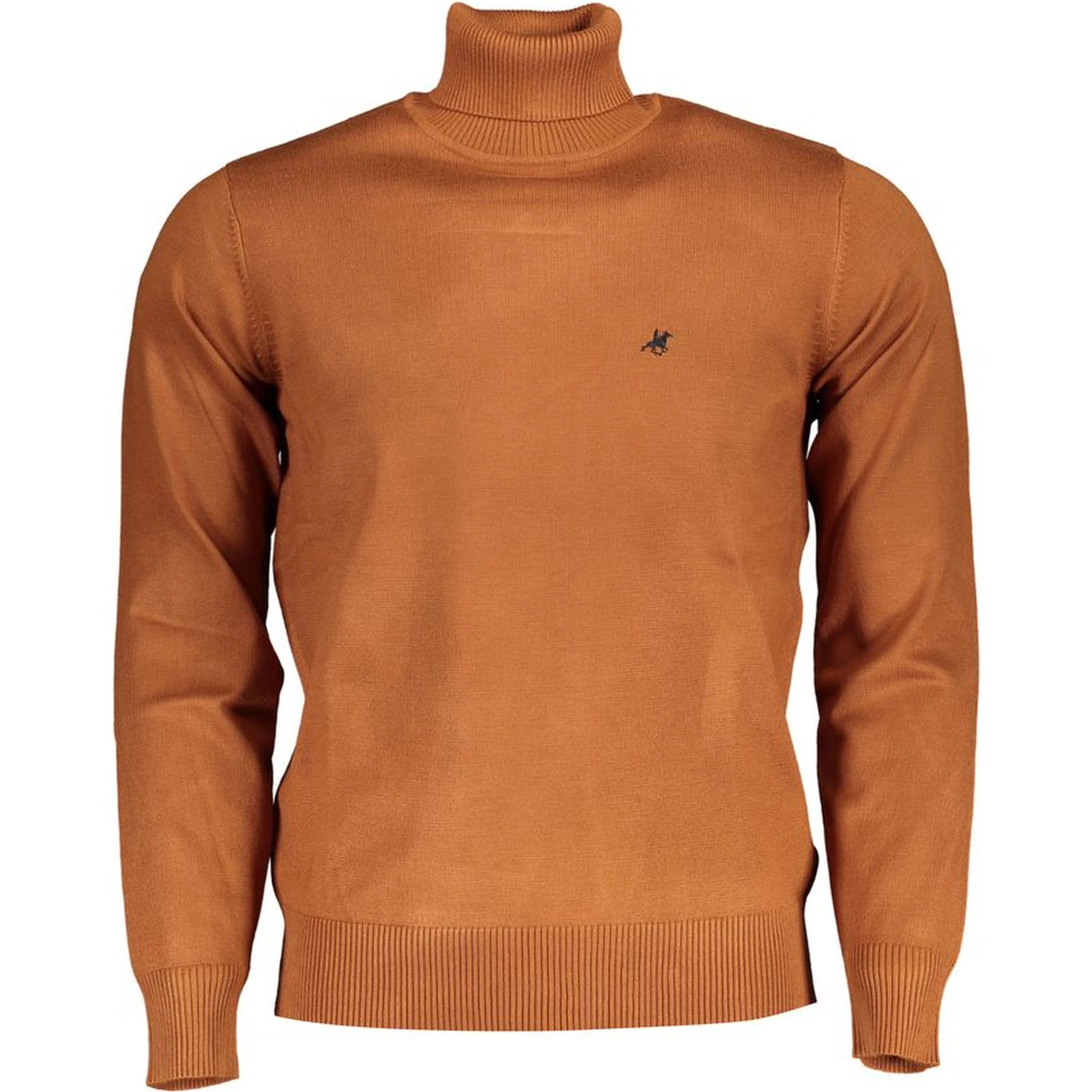 Brown Nylon Turtleneck