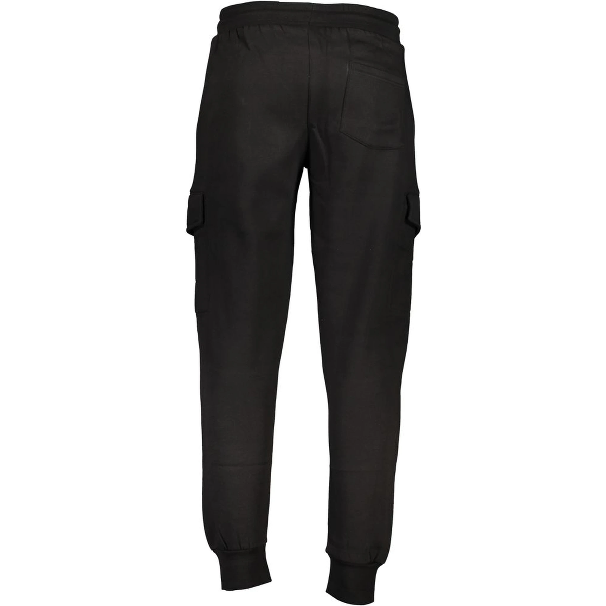 Black Cotton Cargo Pants