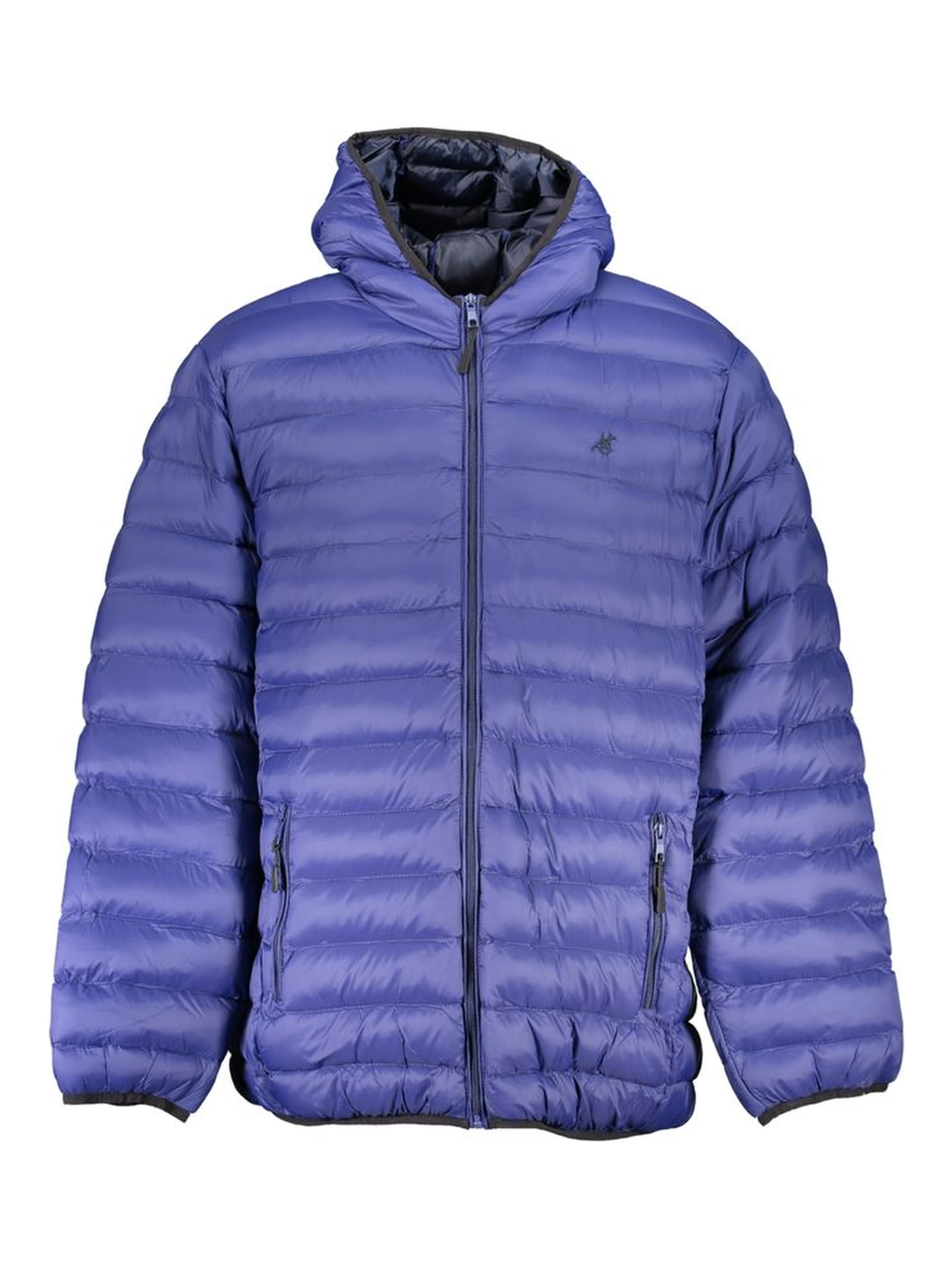 Blue Polyester Shell Jacket
