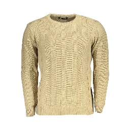 Beige Fabric Sweatshirt