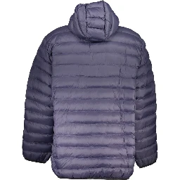 Blue Polyester Shell Jacket