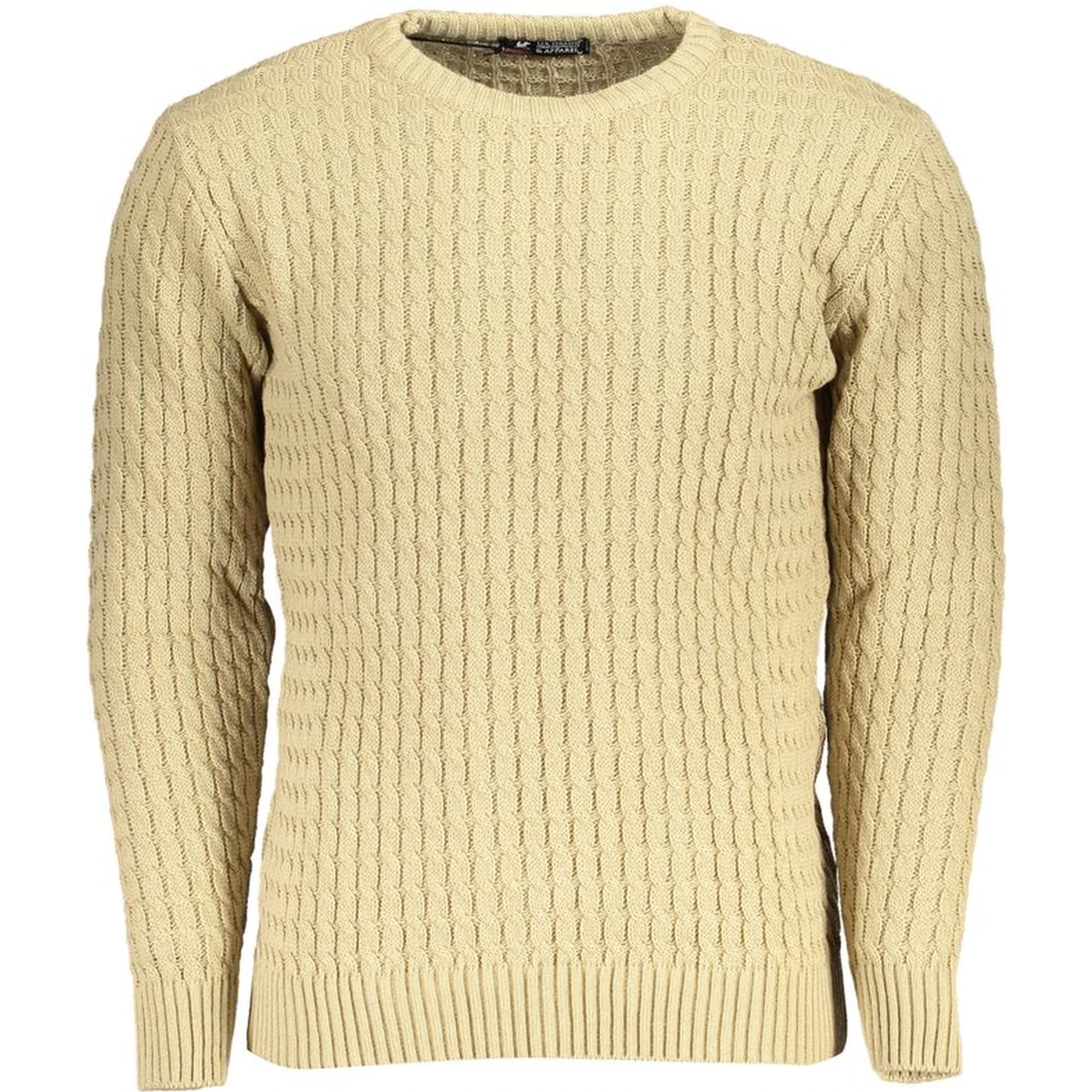 Beige Fabric Sweatshirt
