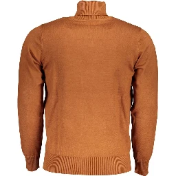 Brown Nylon Turtleneck