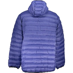 Blue Polyester Shell Jacket