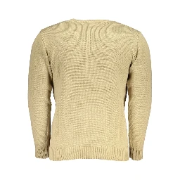 Beige Fabric Sweatshirt