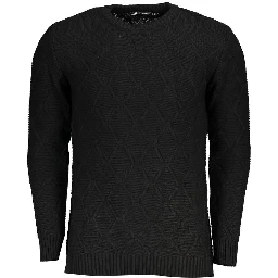 Black Acrylic Men's Sweater