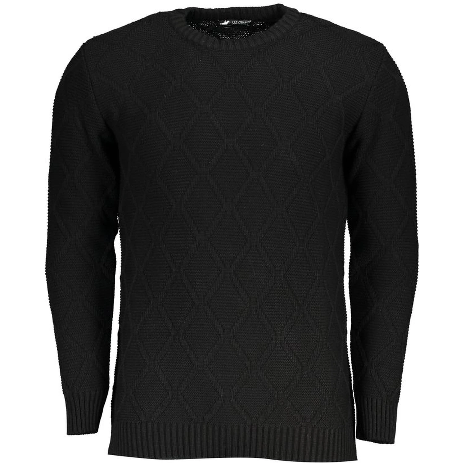 Black Acrylic Men's Sweater