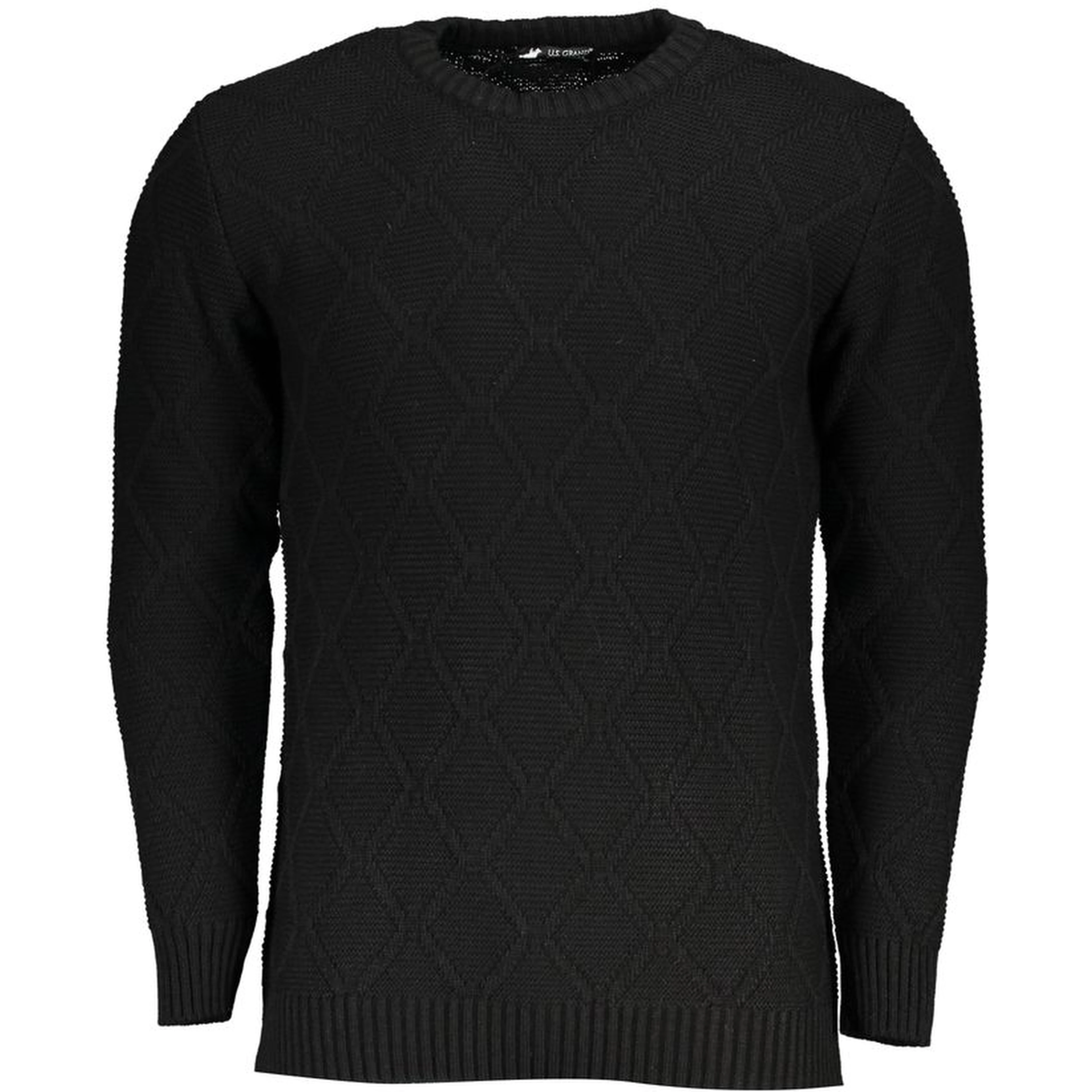 Black Acrylic Men's Sweater