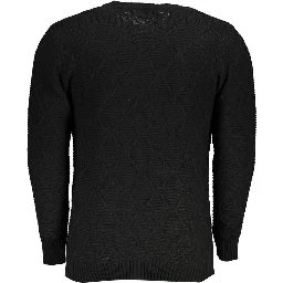 Black Acrylic Men's Sweater
