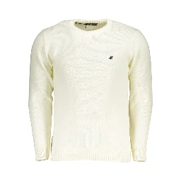 White Acrylic Men Sweater