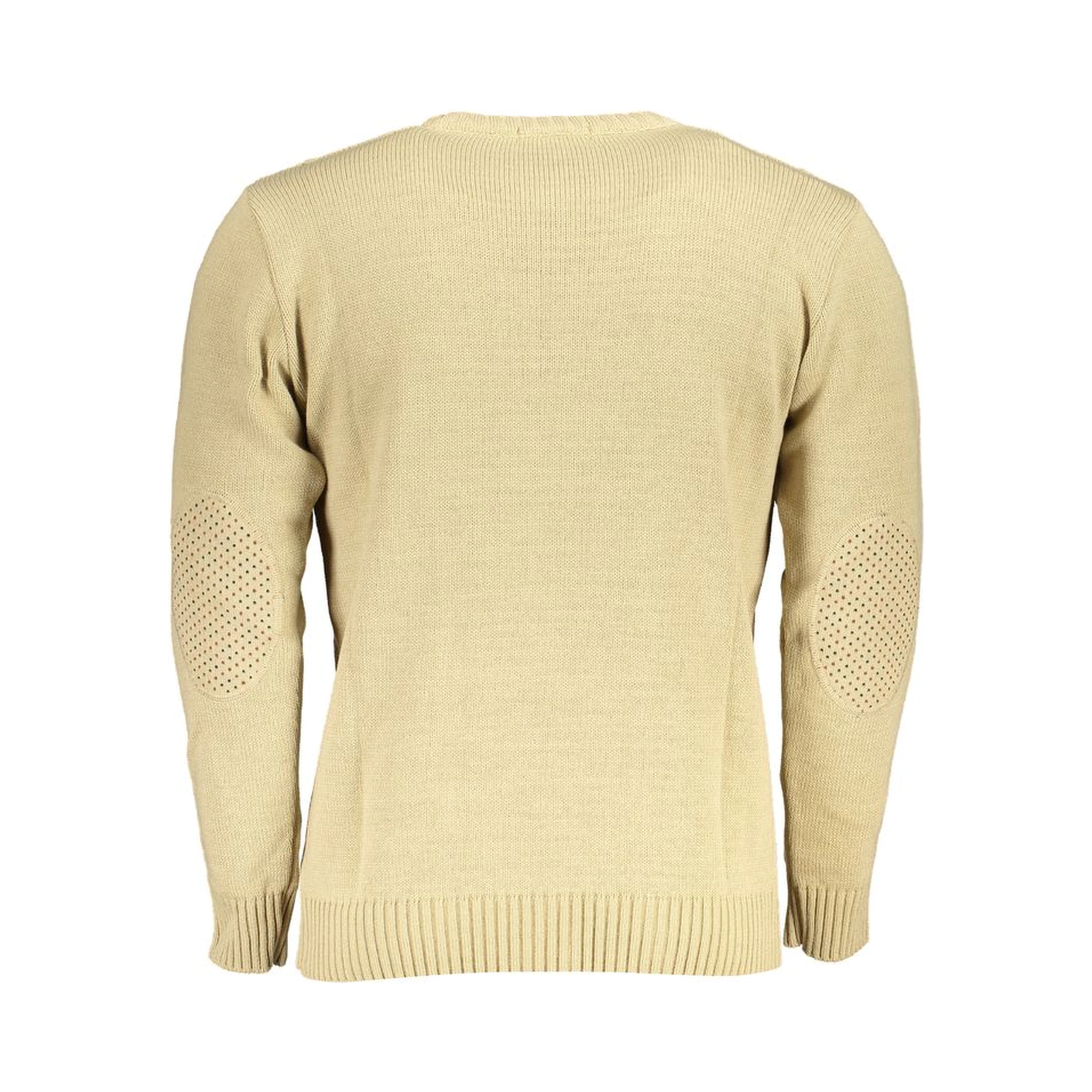 Beige Acrylic Men Sweater