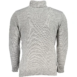 Gray Fabric Turtleneck