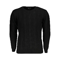 Black Acrylic Men's Sweater