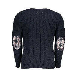 Blu Acrylic Mens Sweater