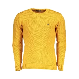 Yellow Acrylic Men Sweater