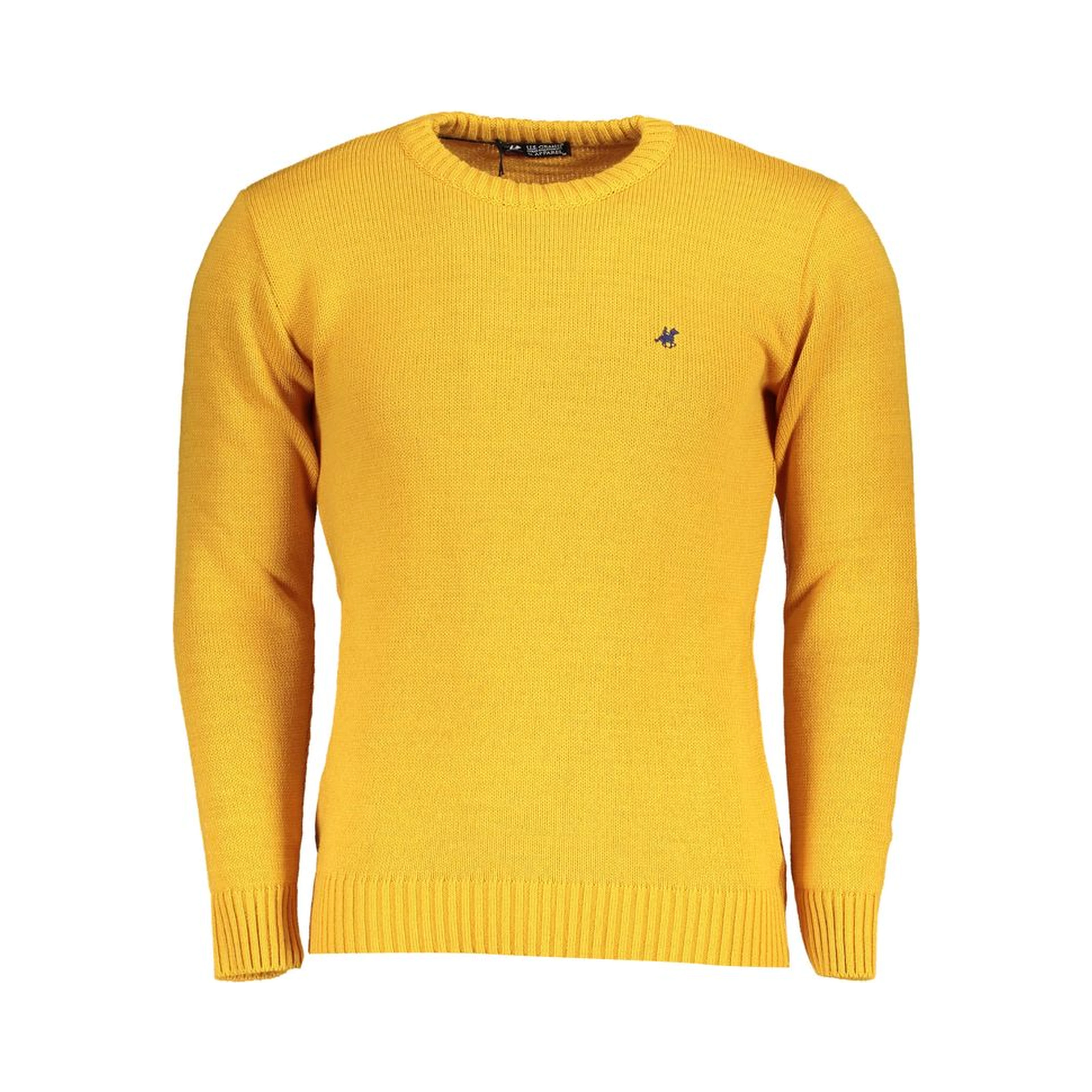 Yellow Acrylic Men Sweater