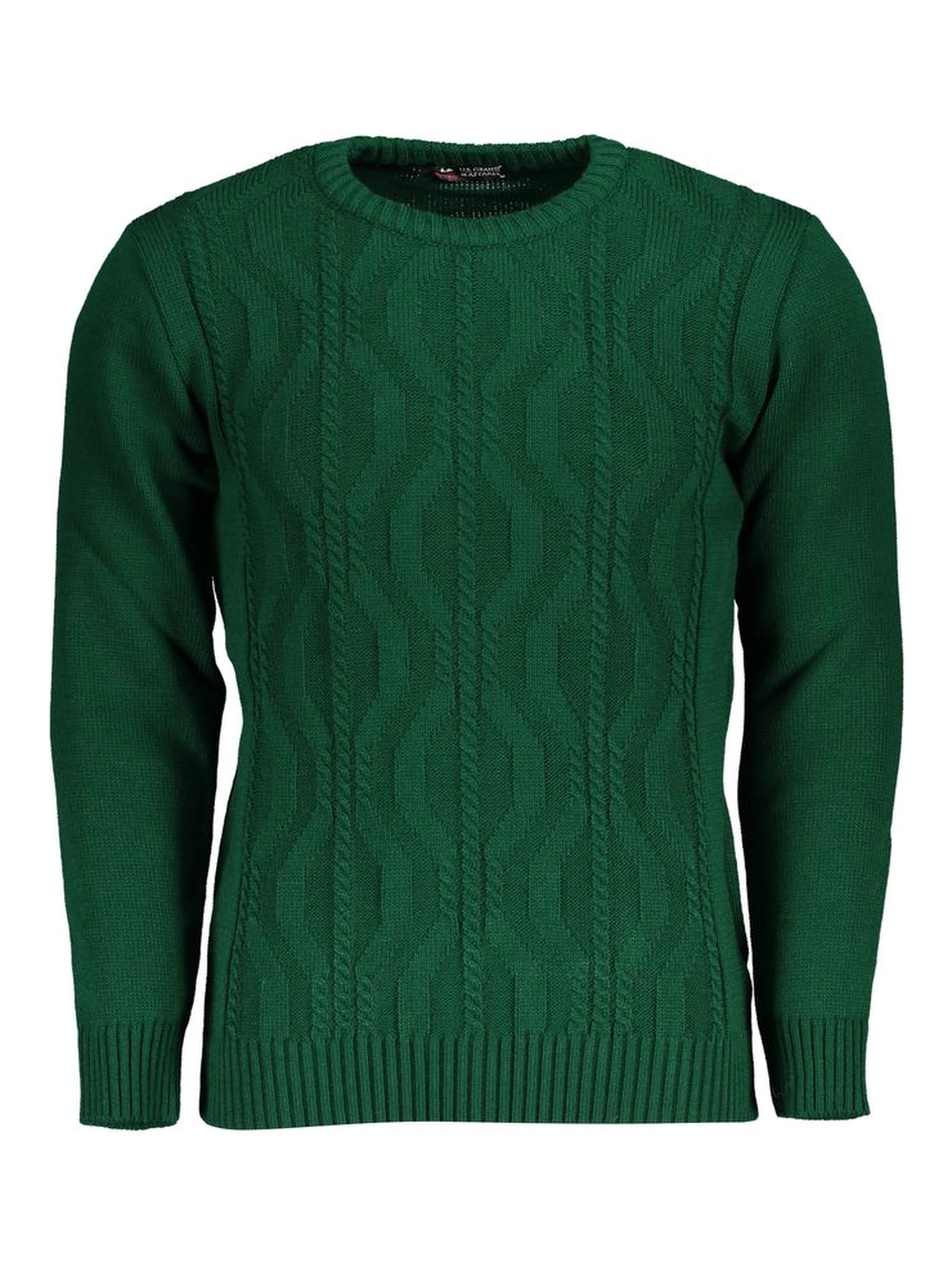 Verde Acrylic Men Sweater