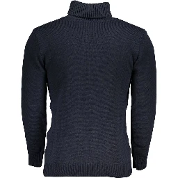 Blue Acrylic Men Sweater