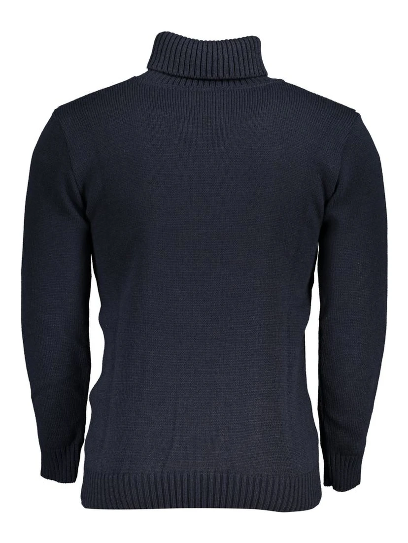 Blue Acrylic Men Sweater