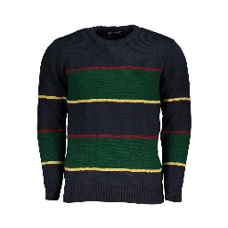 Blu Acrylic Men Sweater