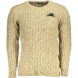 Beige Acrylic Men Sweater