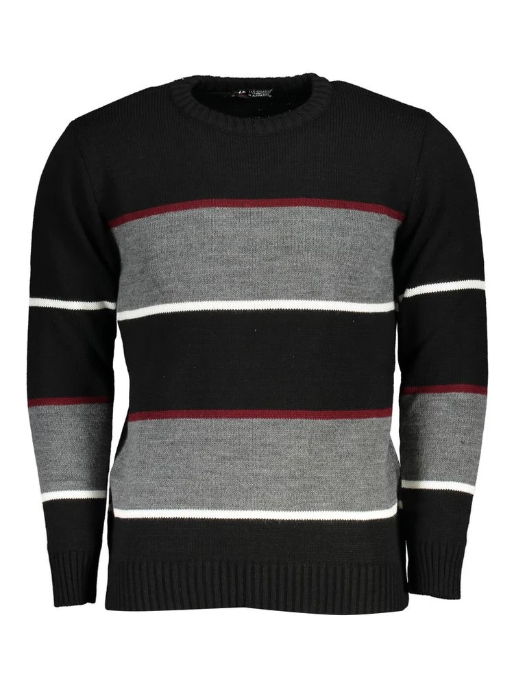 Black Acrylic Mens Sweater