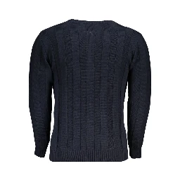 Blu Acrylic Men Sweater