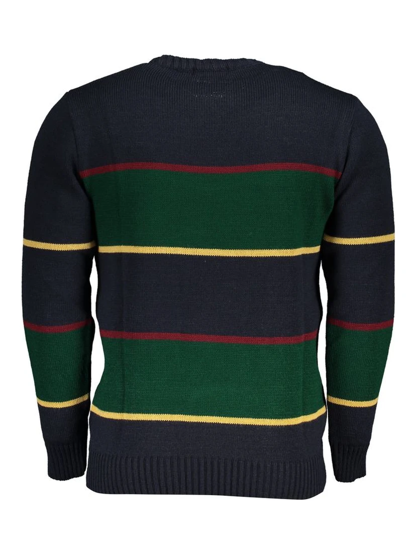 Blu Acrylic Men Sweater