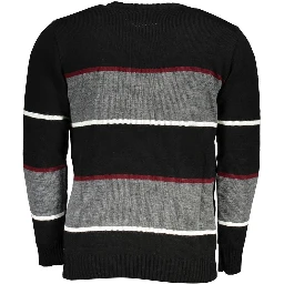 Black Acrylic Mens Sweater