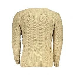 Beige Fabric Sweatshirt
