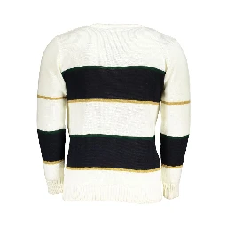 White Acrylic Men Sweater